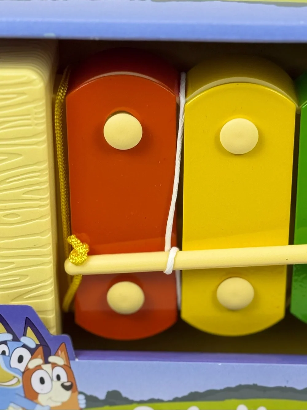 Bluey Magic Xylophone Wooden Toy 4 Keys 1 Mallet Kidz Toyz BBC Studios NIB